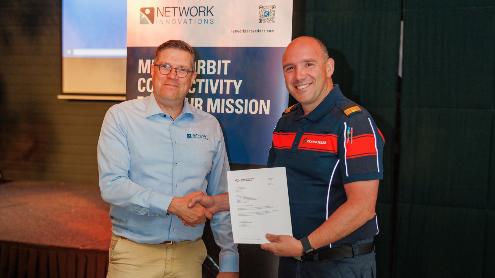Network Innovations Supports Veiligheidsregio Zuid-Limburg with Mobile Satellite Communications Solution for Firefighters